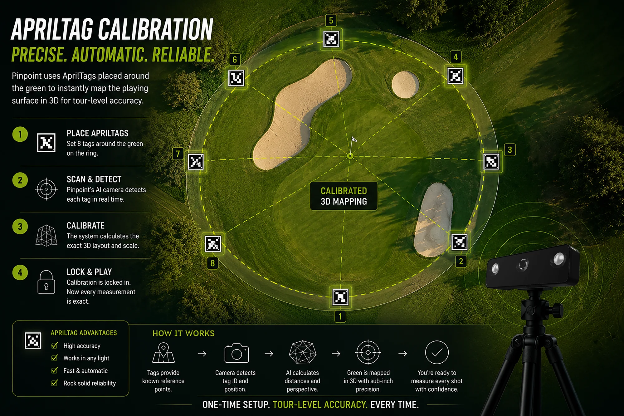 Pinpoint calibration workflow
